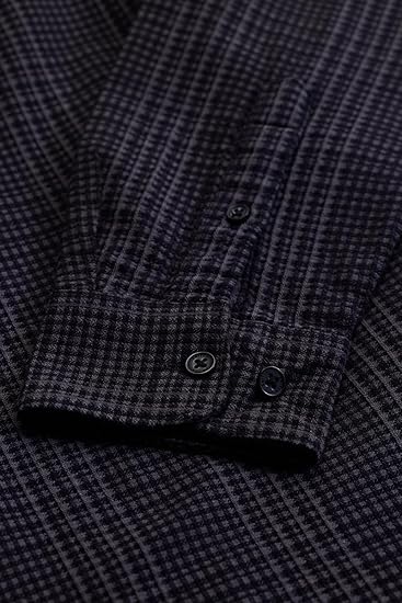 SNITCH Men's Shirts | Micro-Check Pattern | 100% Cotton, Regular